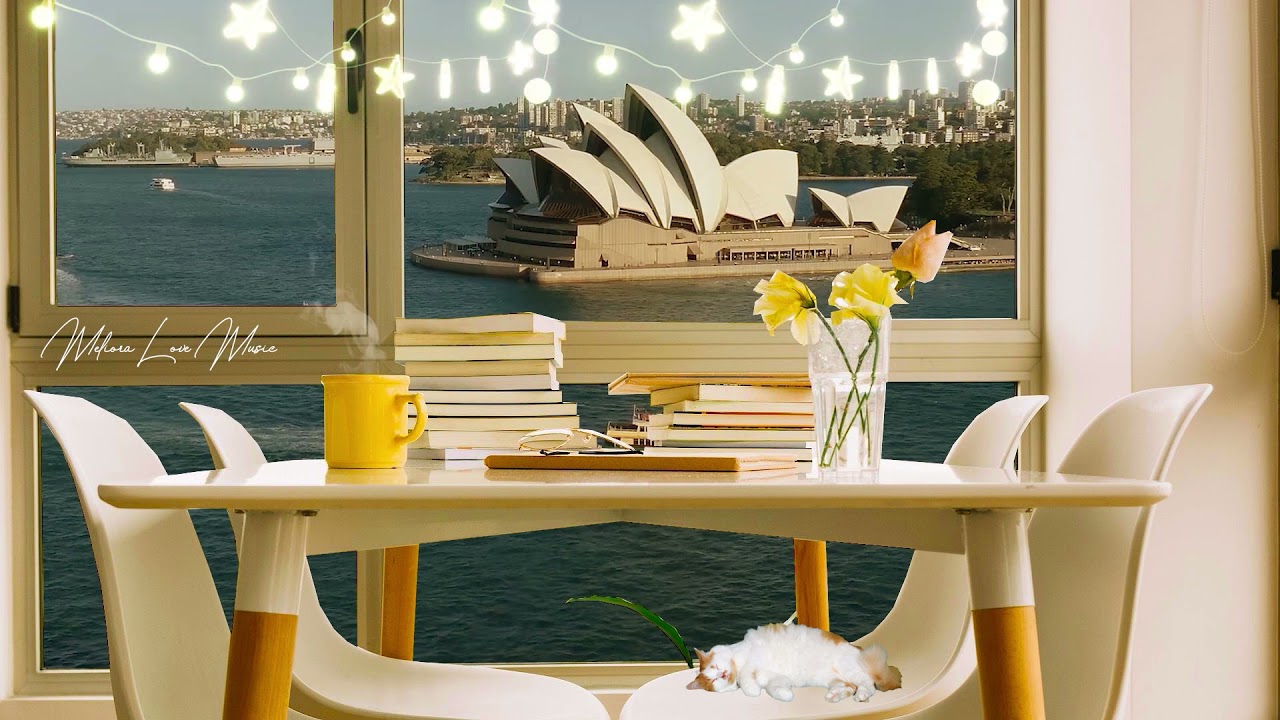 Australian Cafe Ambience - Self - Study Coffee , Cafe Jazz Music - Relaxation, Study ASMR