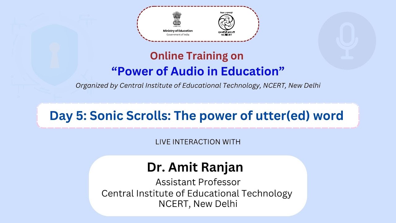 Day 5: Sonic Scrolls: The power of utter(ed) word