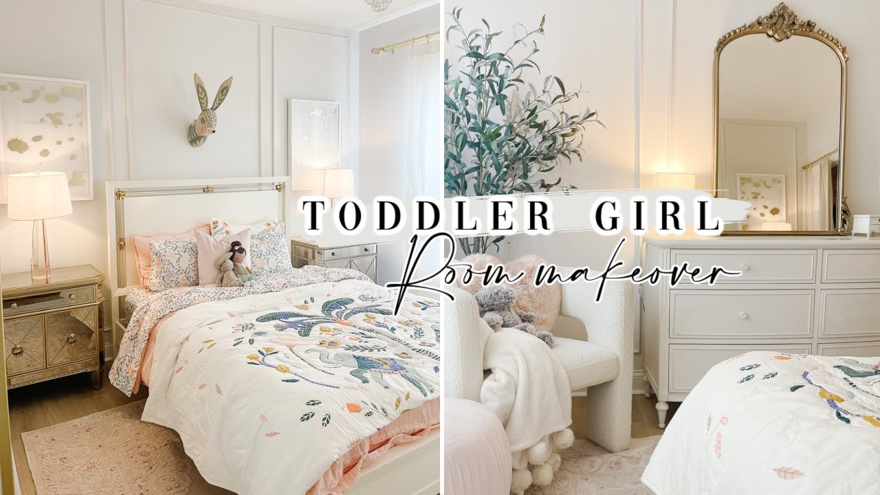 *NEW* TODDLER GIRL BEDROOM MAKEOVER | SOFT & CUTE TRANSFORMATION