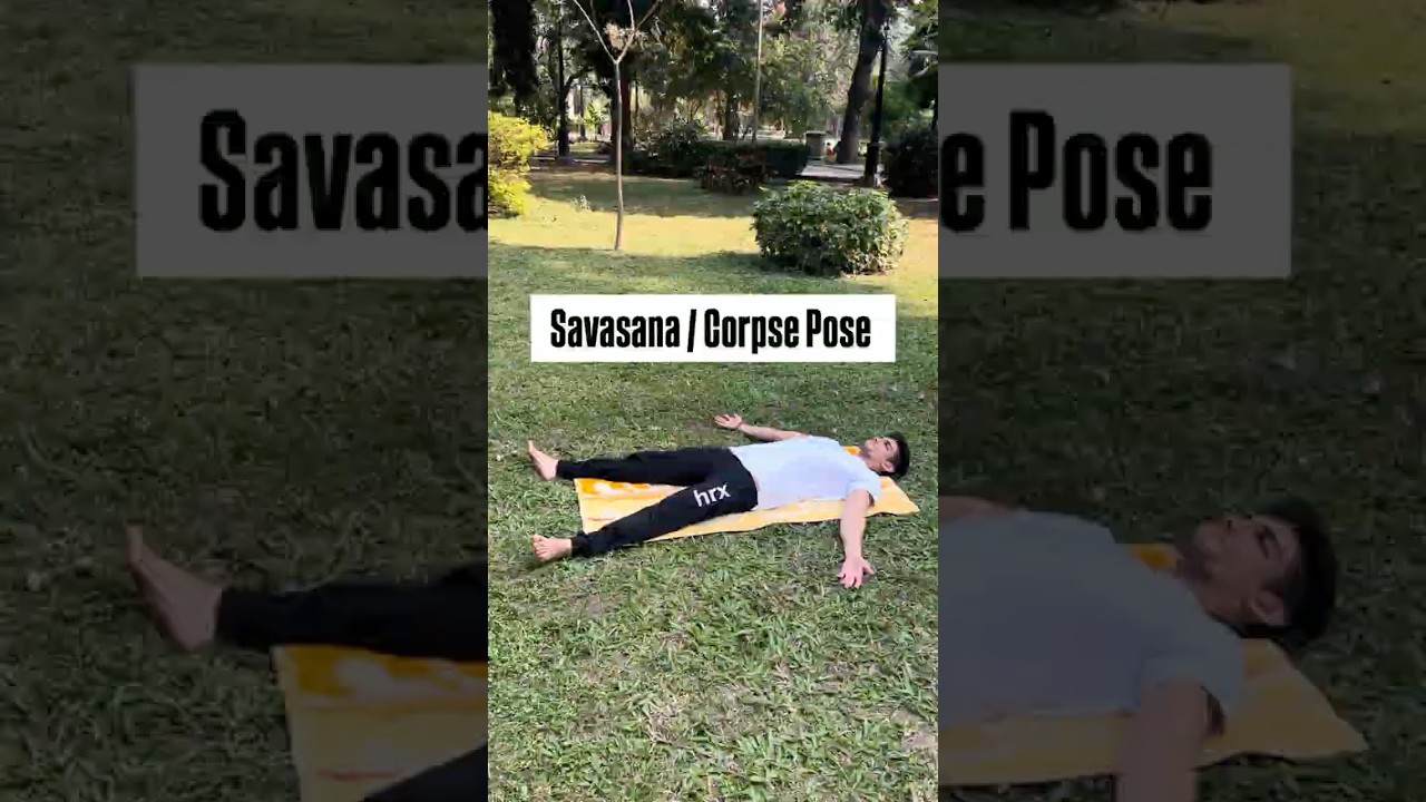 30 : Savasana / Corpse Pose . #yoga #yogapose #ytshorts #shorts