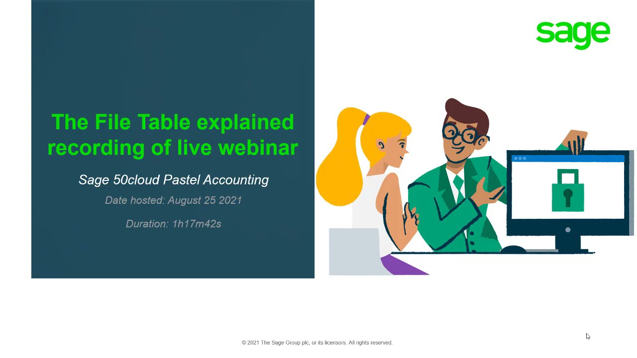 Sage 50cloud Pastel (ZA) - Recording of live webinar - The File table explained (NOT Datafixing)