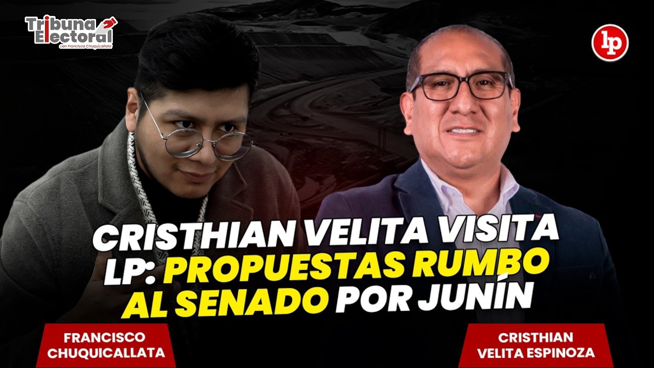 Cristhian Velita visita LP: PROPUESTAS RUMBO AL SENADO por Junín | Tribuna Electoral