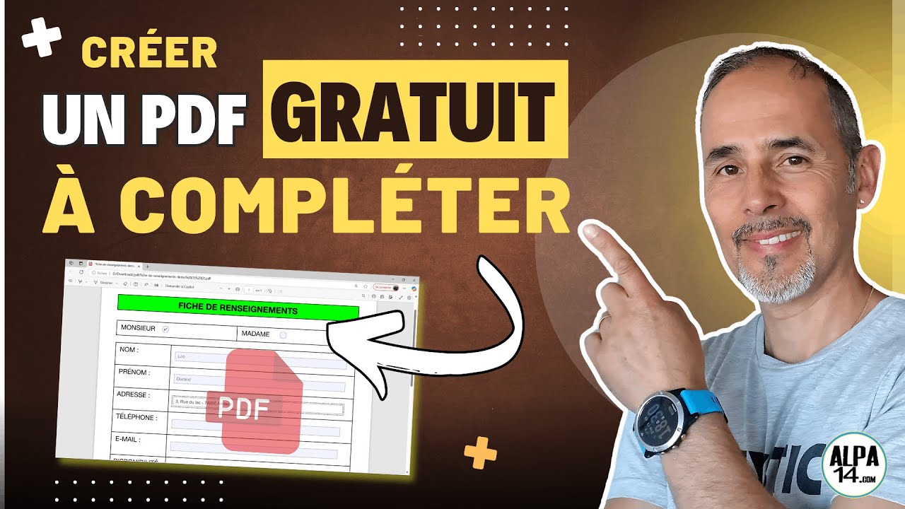 Créer un PDF Interactif Gratuit à compléter !