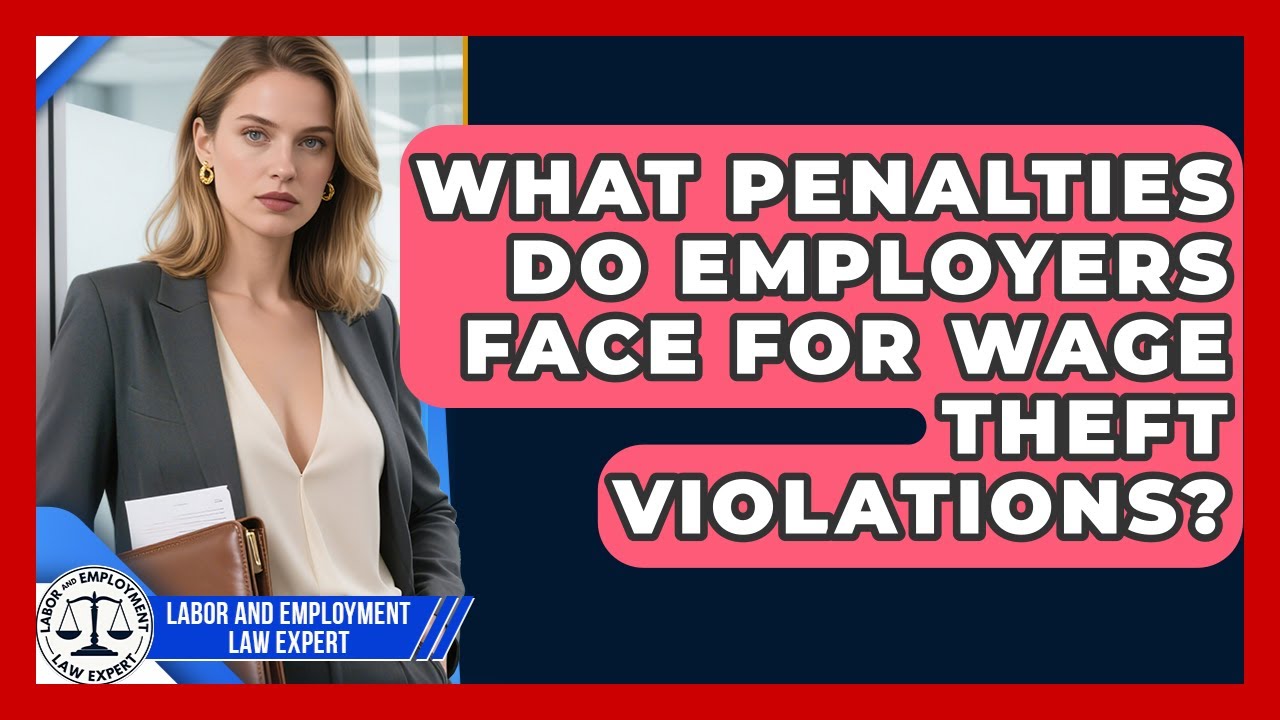 What Penalties Do Employers Face for Wage Theft Violations? | Labor and Employment Law Expert News