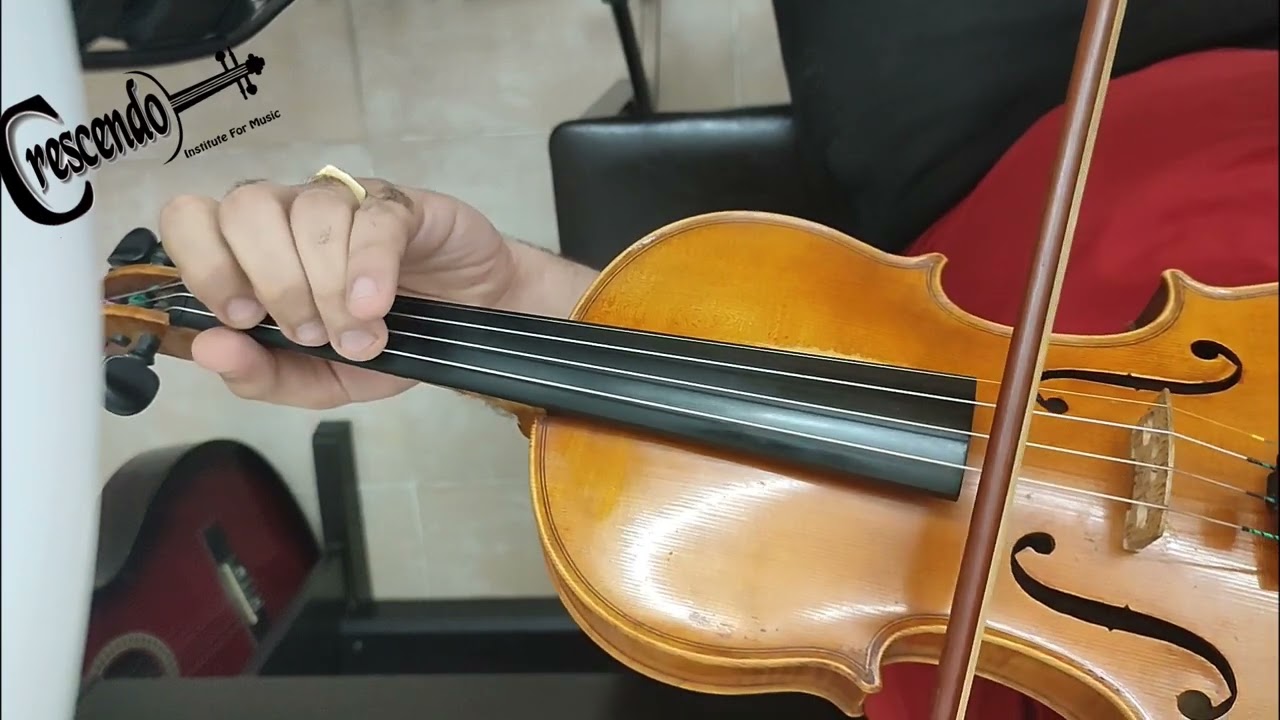 تعليم عزف اغنيه اهواك ع الكمان ahwak abd elhalem