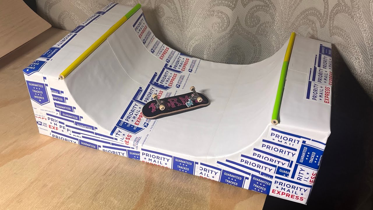 How To Make A Fingerboard Miniramp From Cardboard