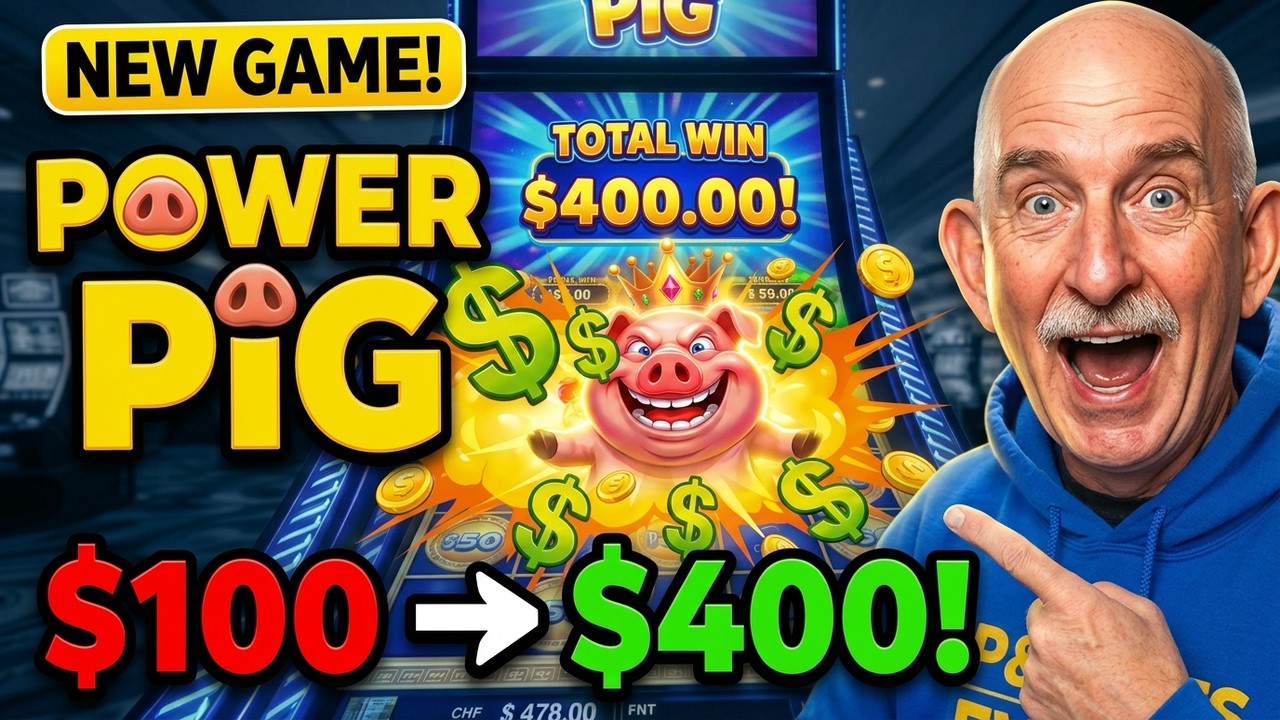 NEW GAME! 🐷 $100 to $400 on POWER PIG at Spirit Mountain!