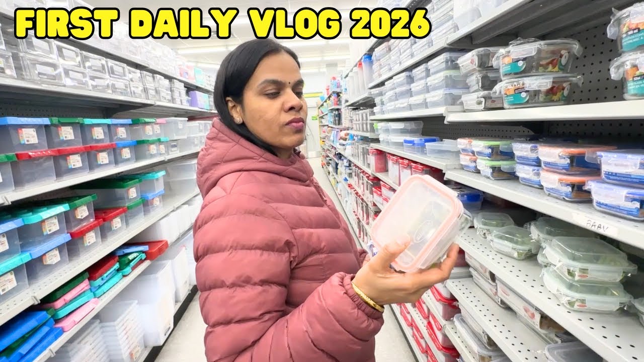 First Daily Vlog 2026 ✨ Edmonton -21&deg;C | Snow Everywhere ❄️ | Cooking & Dollarama