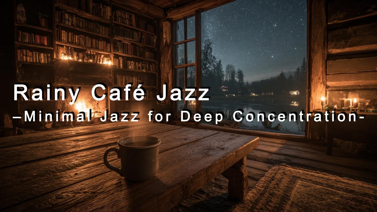 【Cafe Music】 Rainy Café Jazz – Minimal Jazz for Deep Concentration #jazz #smoothjazz #bgm