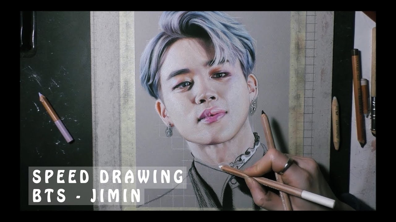 [SPEED DRAWING] BTS JIMIN portrait in pastel
