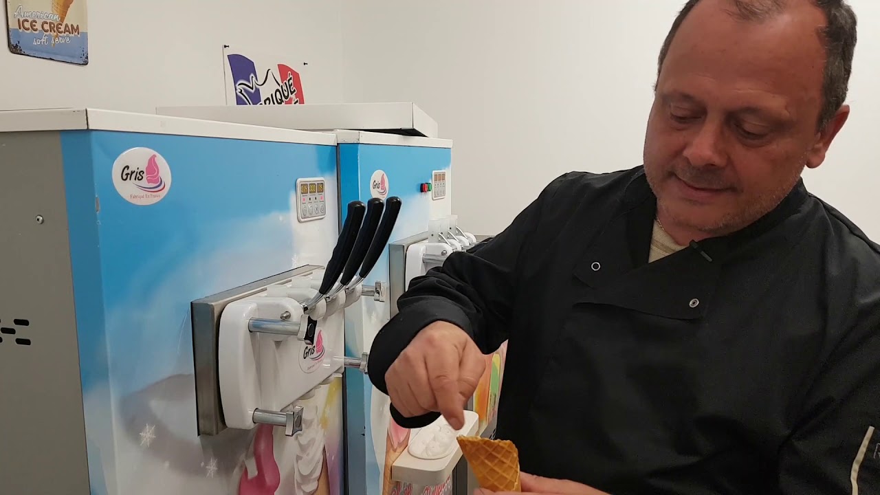 comment servir une glace à l'italienne soft serve, machine a glace formation