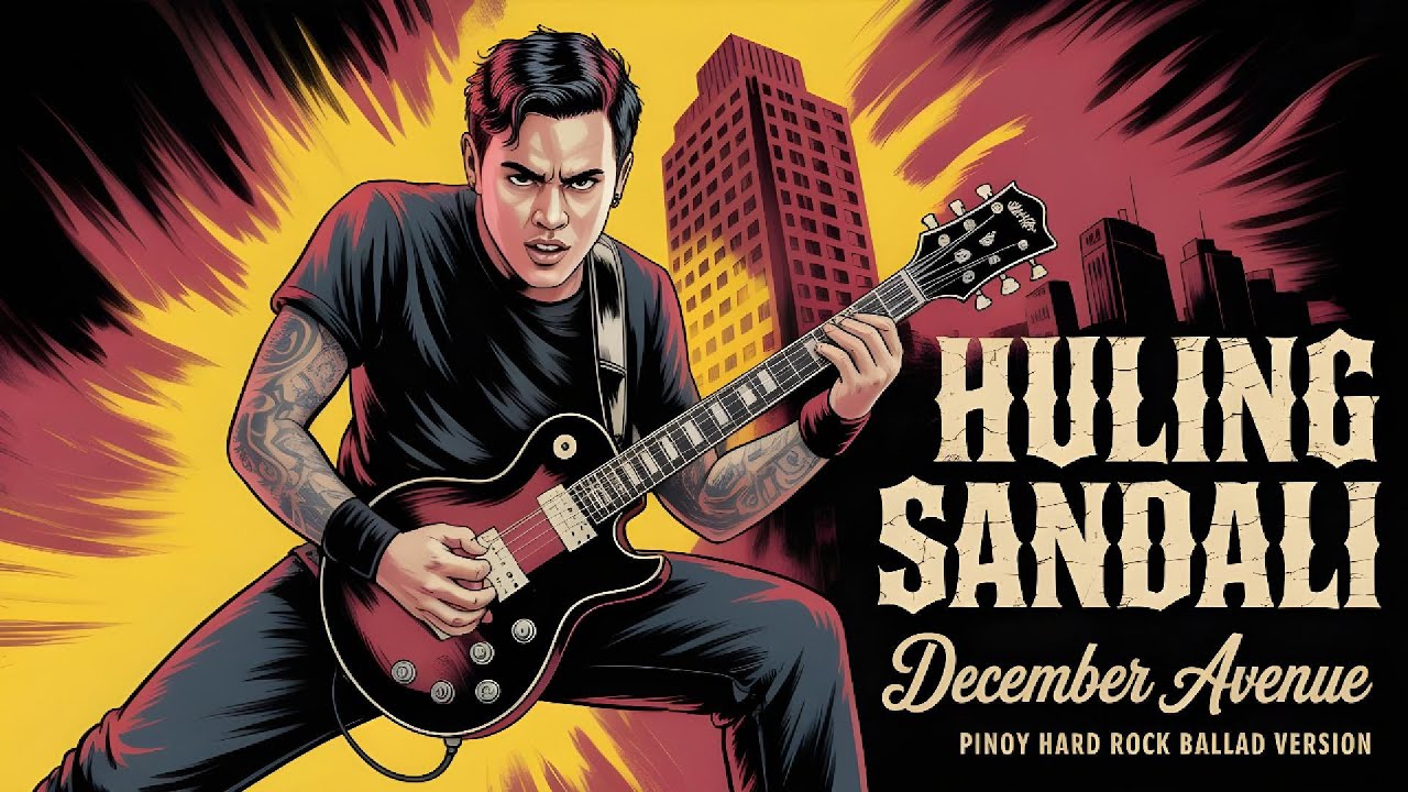 HULING SANDALI - DECEMBER AVENUE - PINOY HARD ROCK BALLAD VERSION - KARAOKE WITH VOCALS