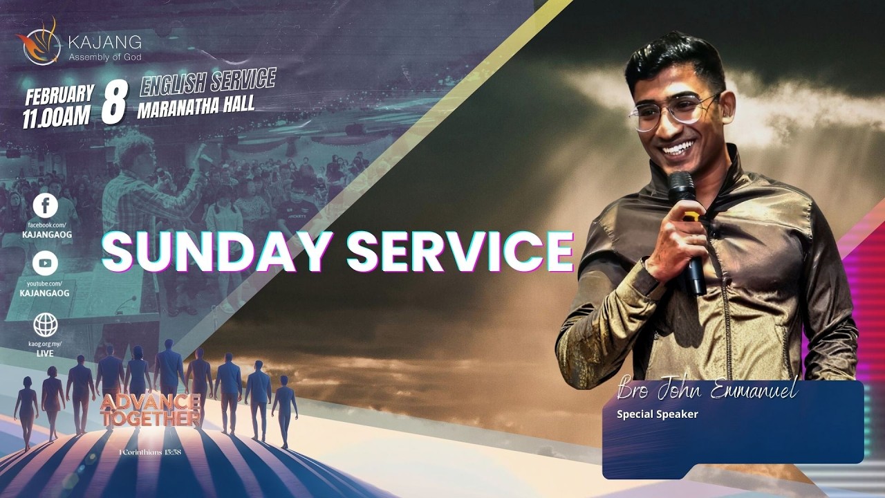 (English Service ) 8 Feb 2026 : Walk by Faith /Bro John Emmanuel