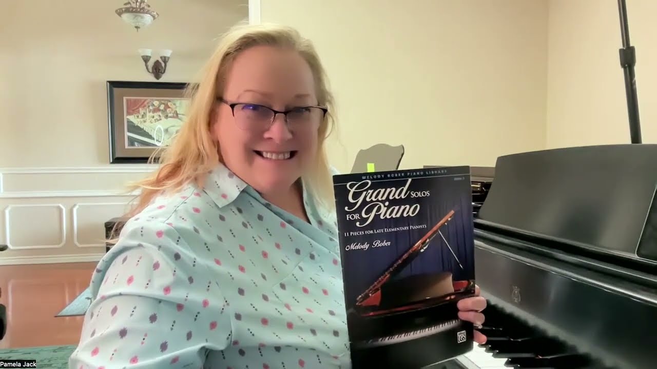 Melody Bober Grand  Solos for Piano Book 3 Dinosaur Journey Journey #1 Demonstration over keys