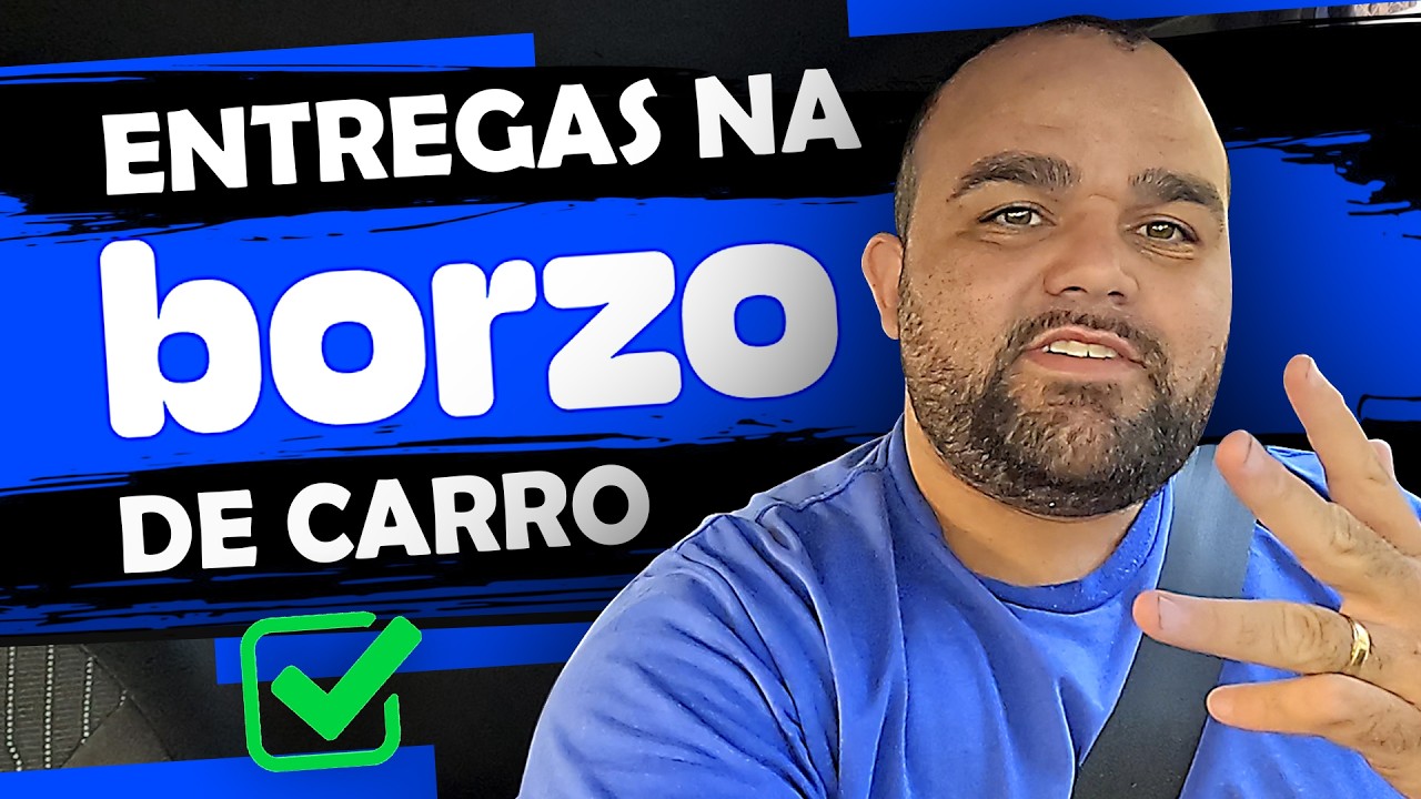 Fazendo ENTREGAS na BORZO com CARRO? ENTREGADOR por APLICATIVO! - Simião Menezes