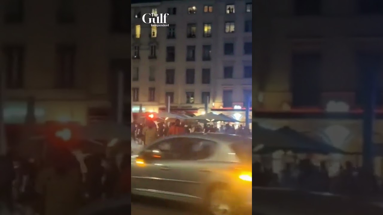 French nationalist youth group patrolling the streets of Lyon, France on Sunday, July 2.