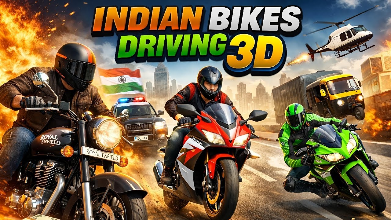 INDIAN BIKE DRIVING 3D LIVE CHALLENGE COMPLETE NEW MISSION COMPLETE