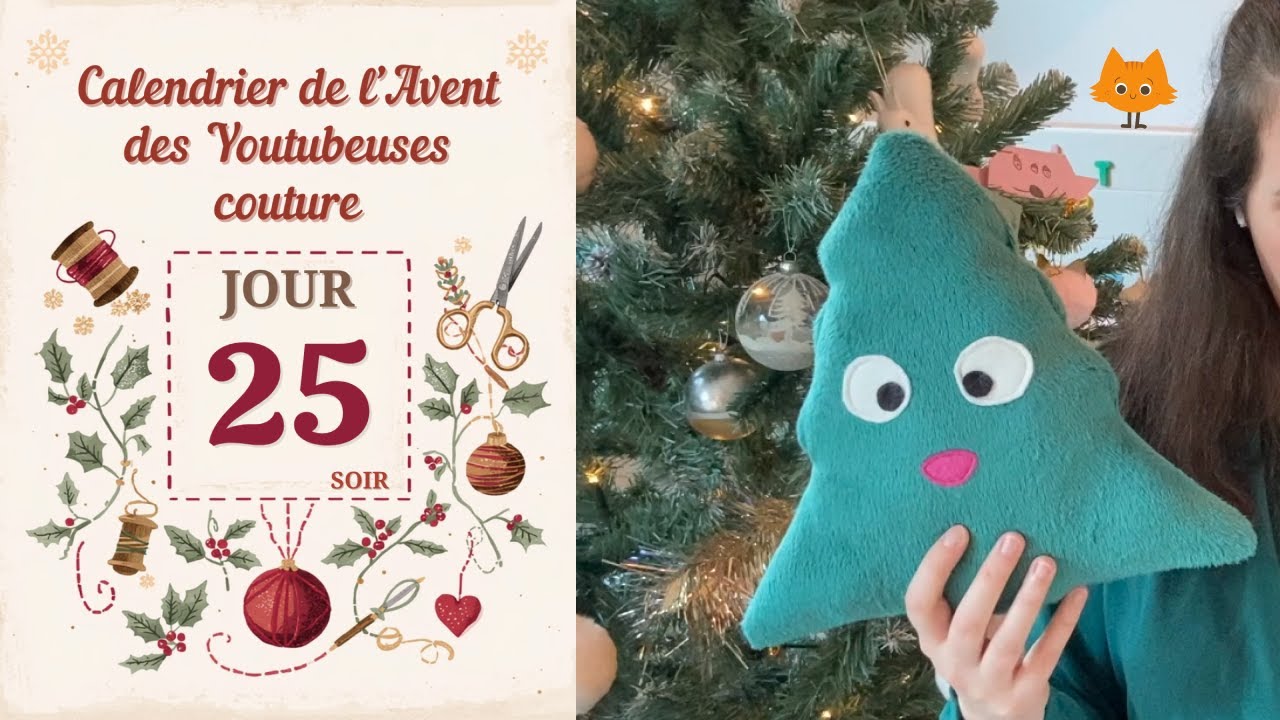 Jour 25 🎄 Calendrier de l'avent des youtubeuses couture 2025 🎄 Transforme un dessin en peluche !