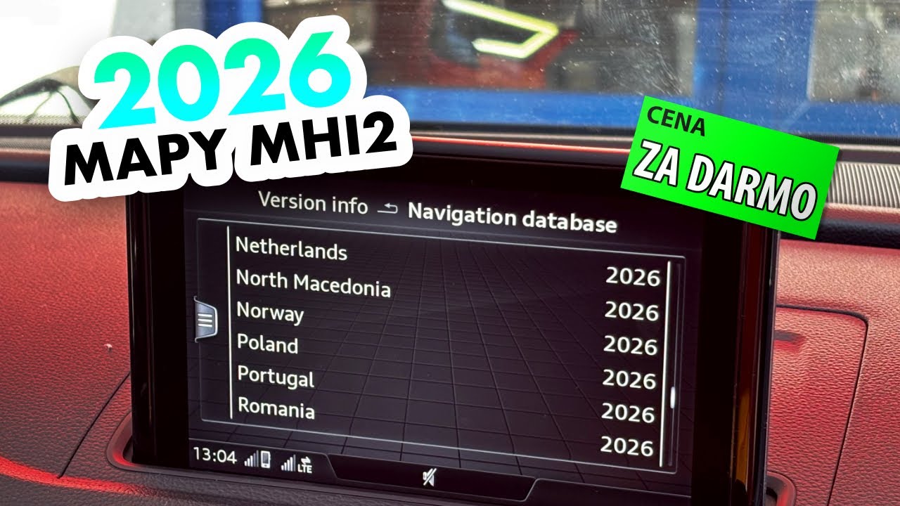 Mapy MHI2 2026 do Audi VW Skoda Seat Cupra Porsche