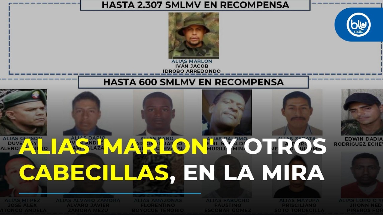 Revelan el cartel actualizado de los criminales más buscados en el departamento del Cauca
