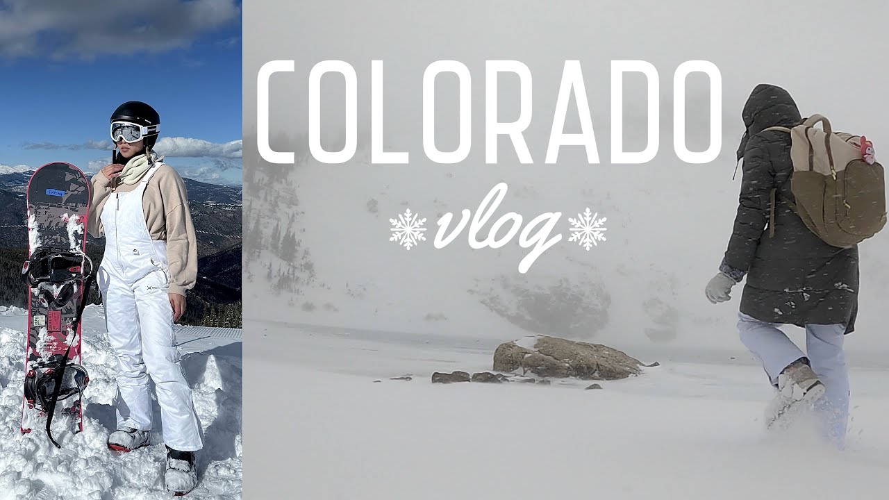 First Time Snowboarding | Denver, Colorado Vlog 🏔