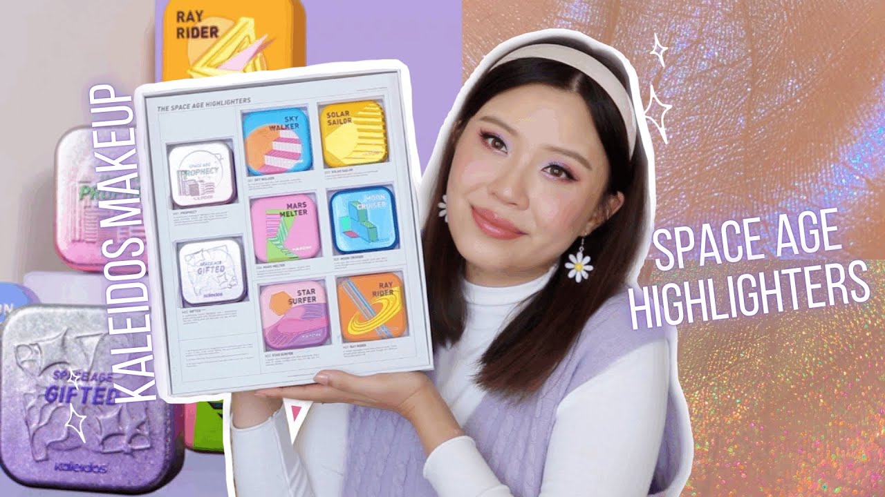 KALEIDOS SPACE AGE HIGHLIGHTERS 💫 FULL COLLECTION SWATCHES + COMPARISONS!