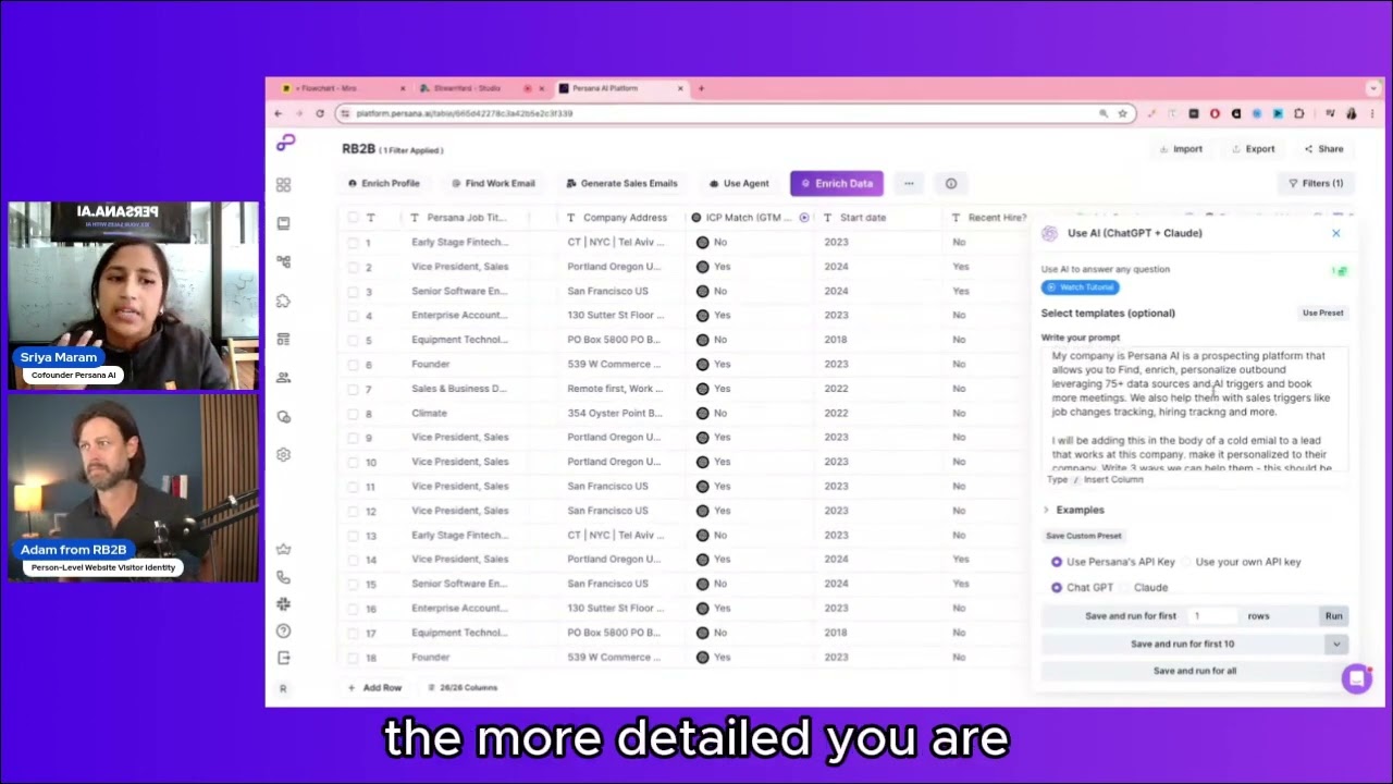 How to use Persana + RB2B for automated AI campaigns