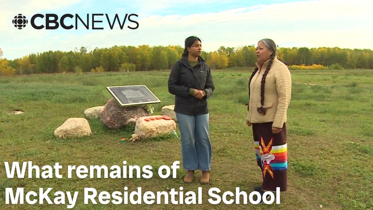 What remains of McKay Residential School in northern Manitoba