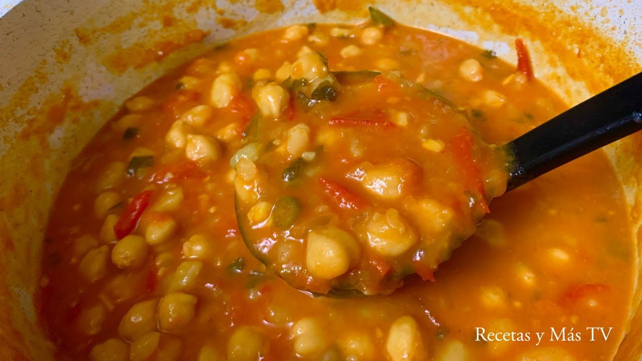 Como hacer Garbanzos Guisados, una Receta Riquisíma y Fácil