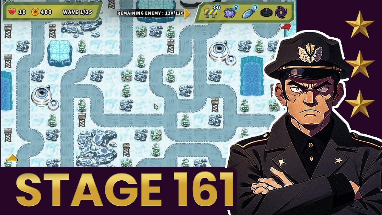 Turret Defense King - Stage 161 Playthrough