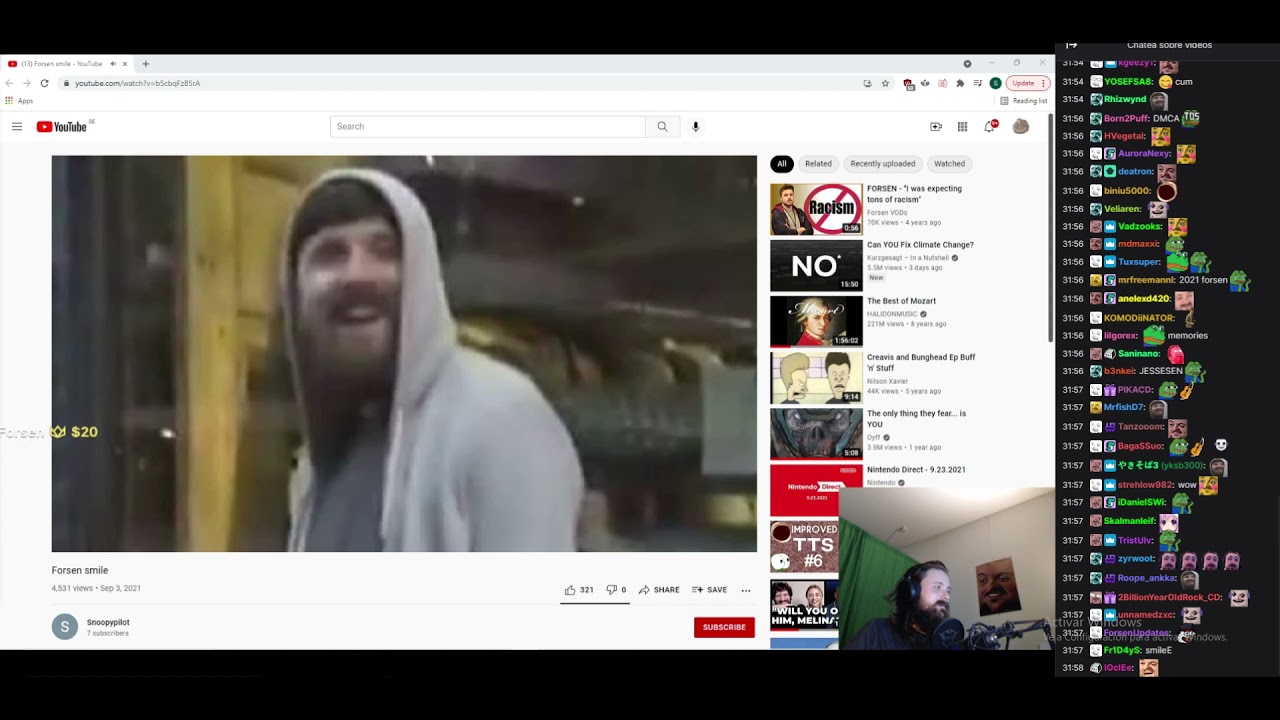 Forsen reacts to 
