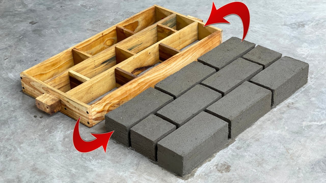Unique brick mold design - Cast multiple cement bricks from one mold