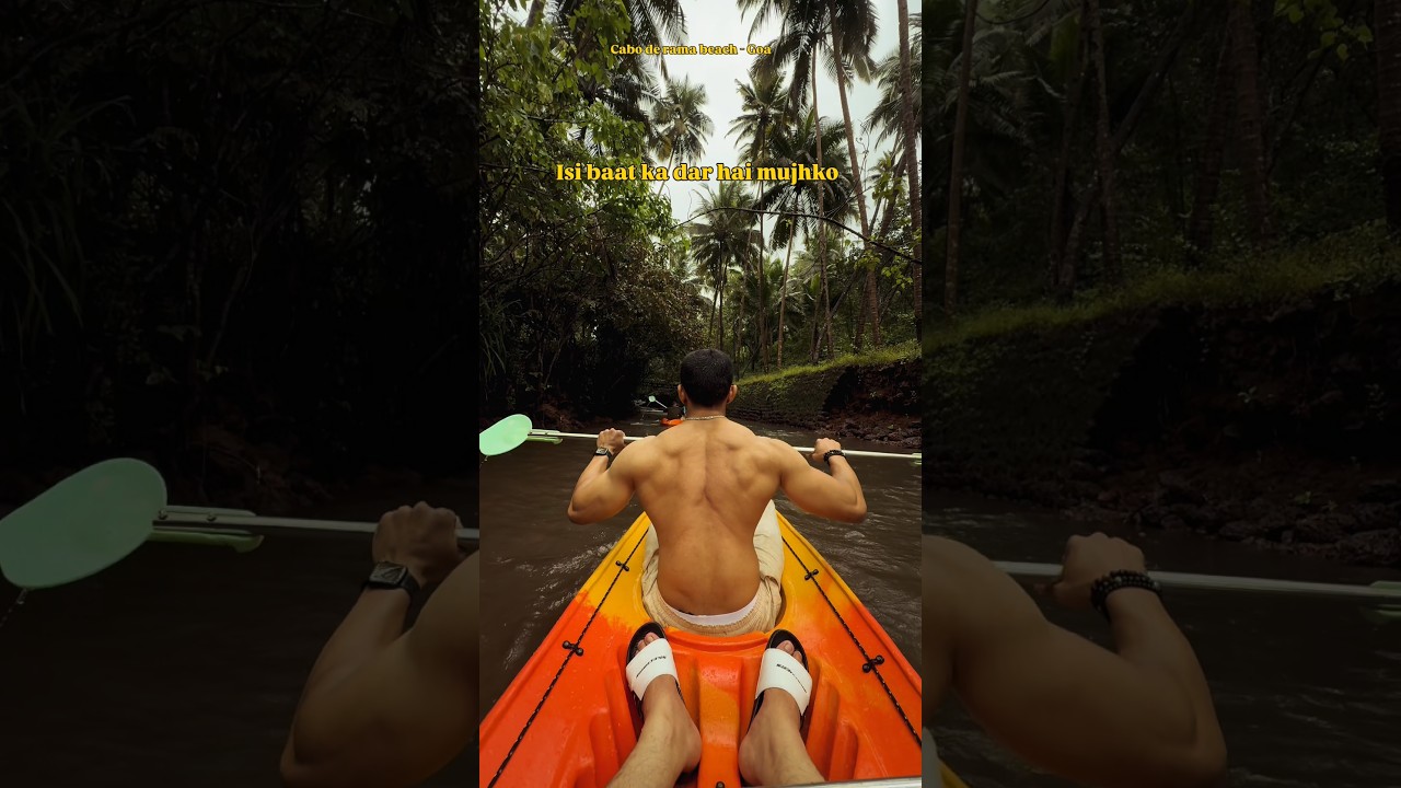 A scene worth remembering #caboderama #kayaking #beachbody #beach #goa #goalife #beachbody #sixpack
