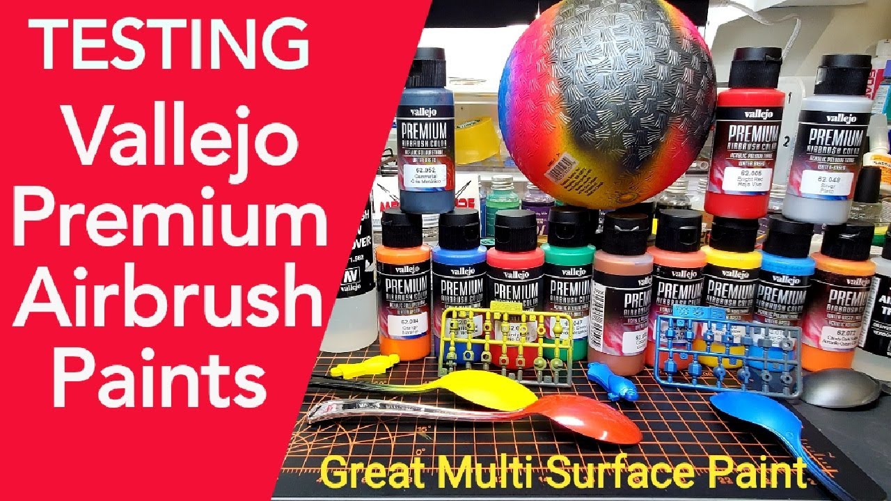 Testing Vallejo Premium Airbrush Paints - Great Multi Surface Paint For Resin - Lexan - Gundam
