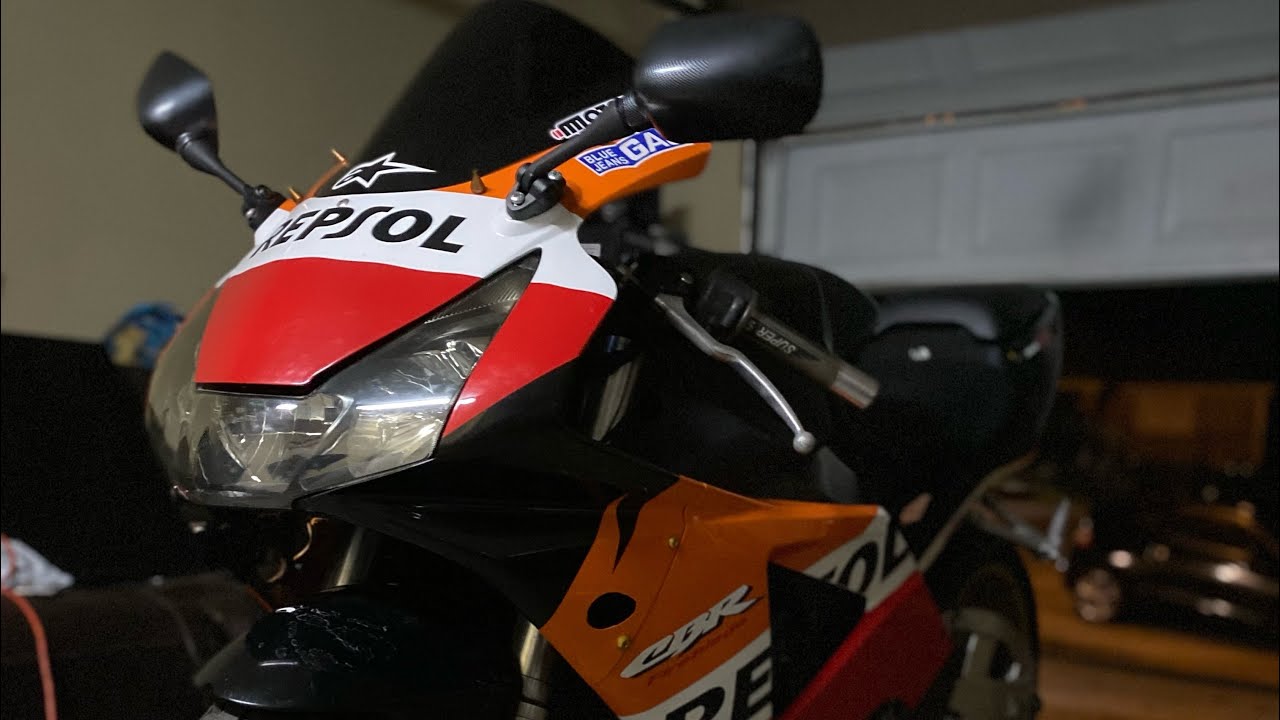 Oil change on the new engine swapped cbr954