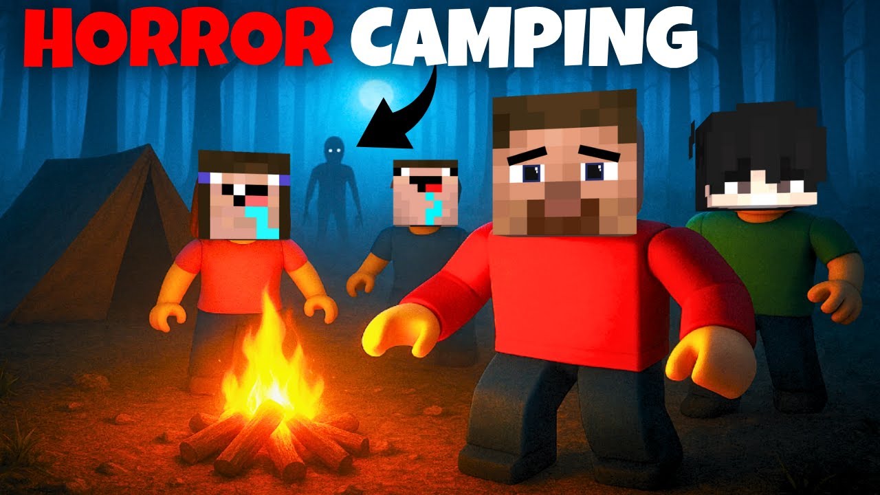 We Went Camping in Roblox... But Something Was Watching Us 😨🔥