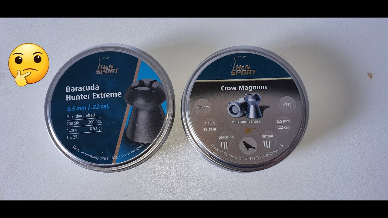 REVIEW CHUMBO H&N BARACUDA HUNTER EXTREME 5.5 VS H&N CROW MAGNUM 5.5, QUAL É O MELHOR ?