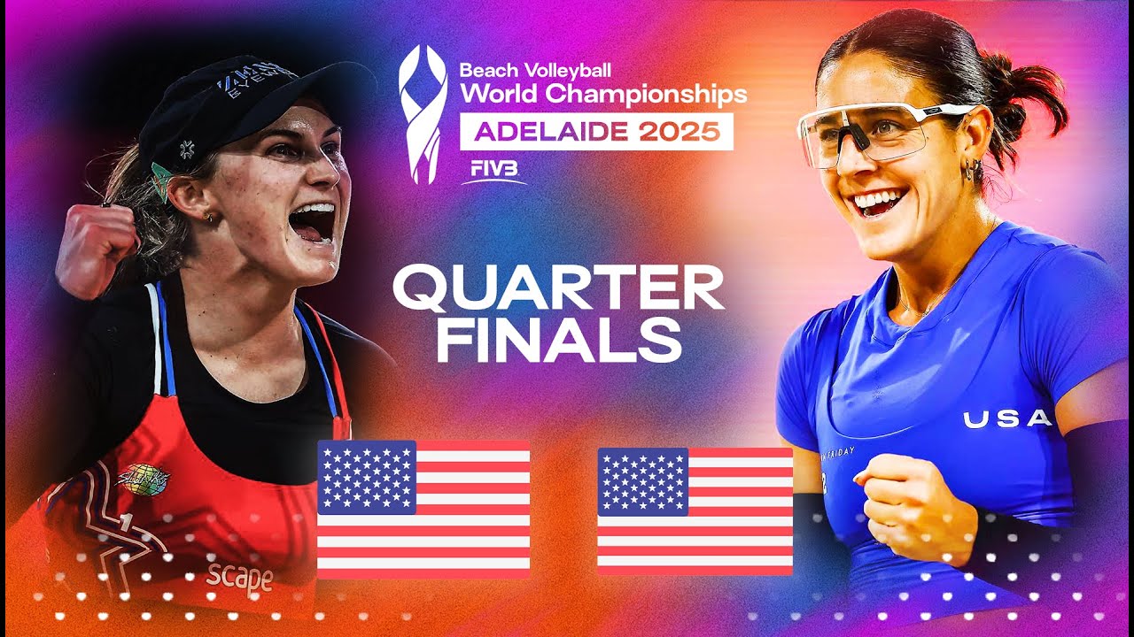 Nuss/Brasher vs. Donlin/Denaburg - Beach World Championships 2025 | Highlights | Quarter Finals