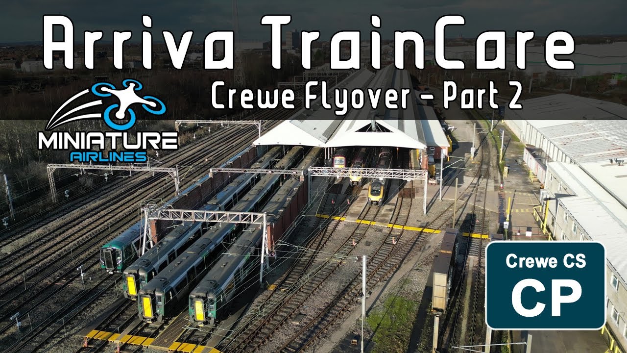 Arriva TrainCare Facility - Crewe Aeial Flyover Part 2 of 5