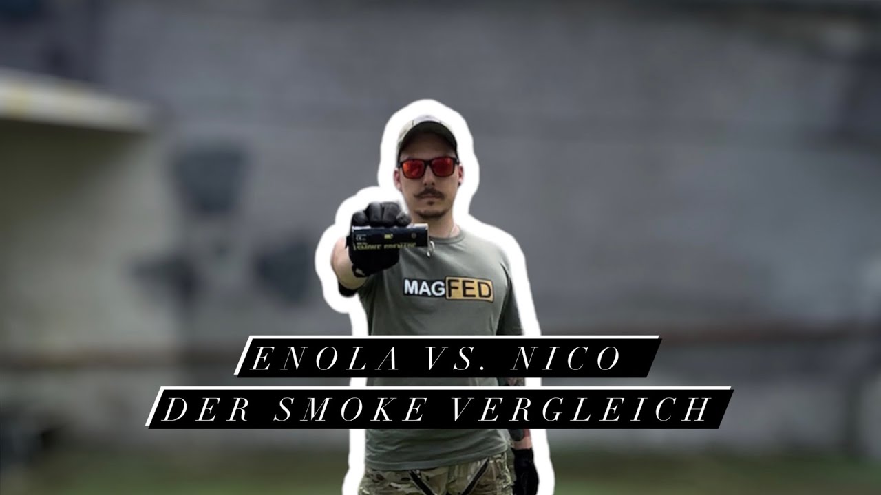 Der Rauchgranaten Vergleich | Enola Gaye vs. Nico Smoke | Smokegranate im Test. | Magfed Paintball