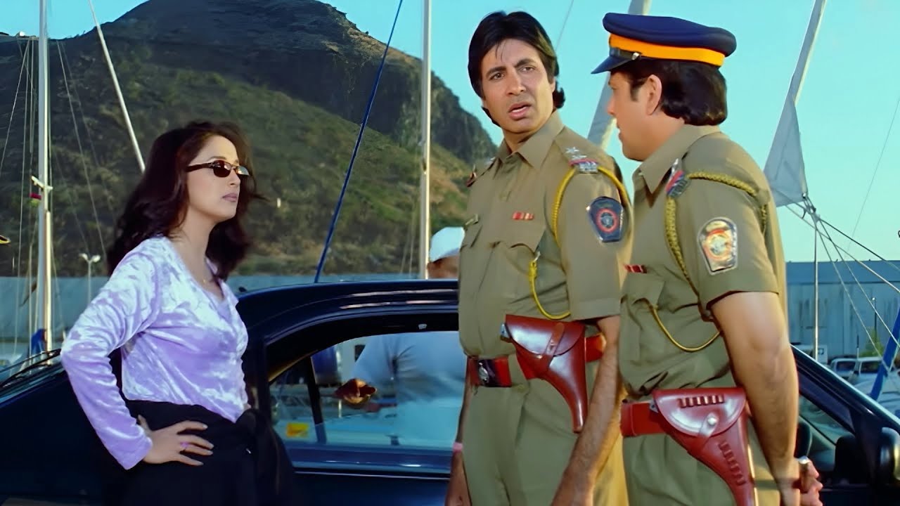 तुम दोनों की वर्दियाँ उतरवा दूंगी! 😂 जब माधुरी दीक्षित के चक्कर में भिड़ गए अमिताभ और गोविंदा! Comedy