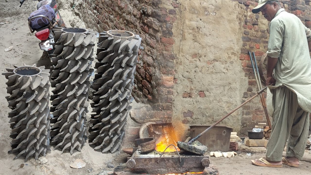 Amazing sand casting process with sand mold