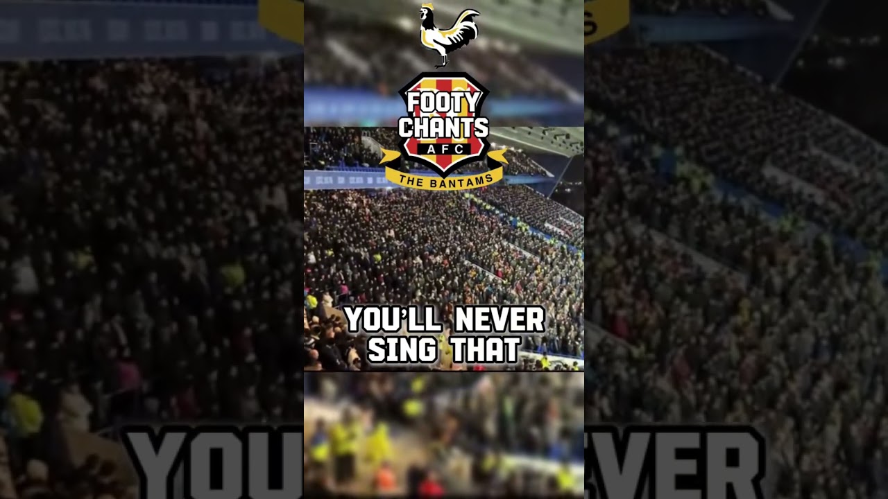 Bradford city of culture chant #football #efl #footballchants #england #bradford #funny #shorts