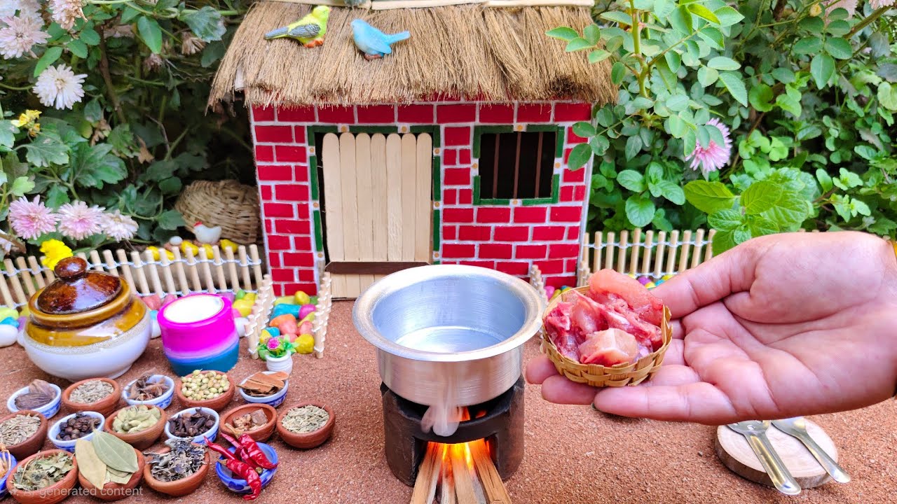 Miniature Chicken Dum Biryani | चिकन दम बिरयानी | Authentic Hyderabadi Biryani | Rini's Miniature |