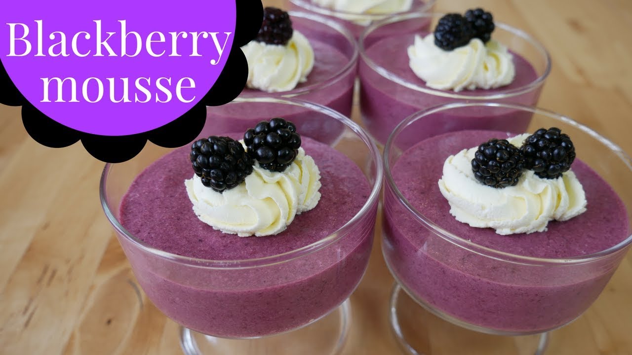 BLACKBERRY MOUSSE | Delicious Dessert | MUST TRY