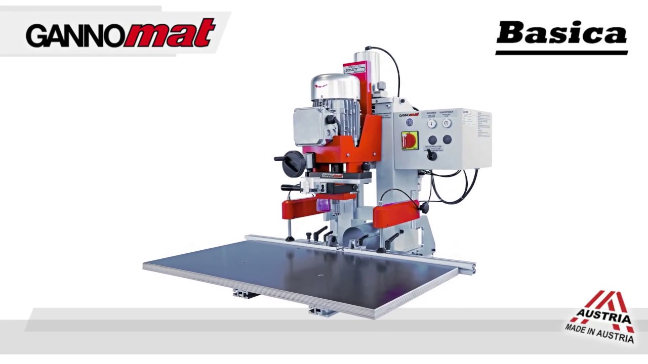 Cabineo: Machining with hardware drilling and pressing machine Gannomat Basica