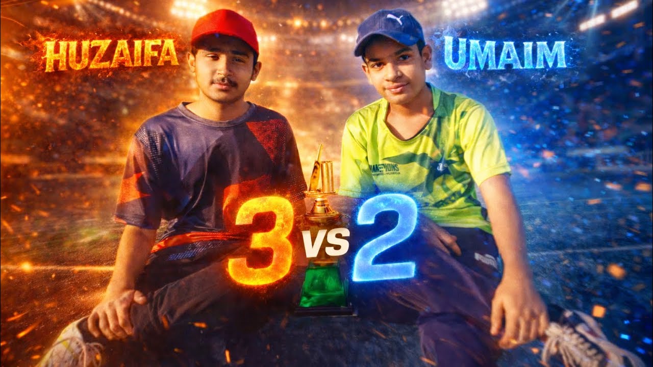 &ldquo;Umaim vs Huzaifa 💥 3v2 Intense Rivalry Match | Last Over Thriller!&rdquo;
