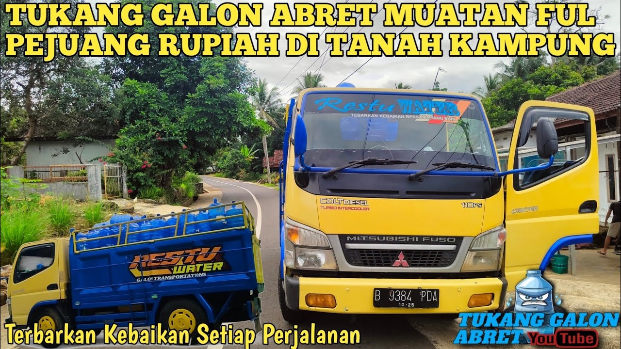 BISMILLAH BERANGKATKAN LAGI MUATAN GALON‼️😉TRUCK ENGKEL PERJUANG RUPIAH