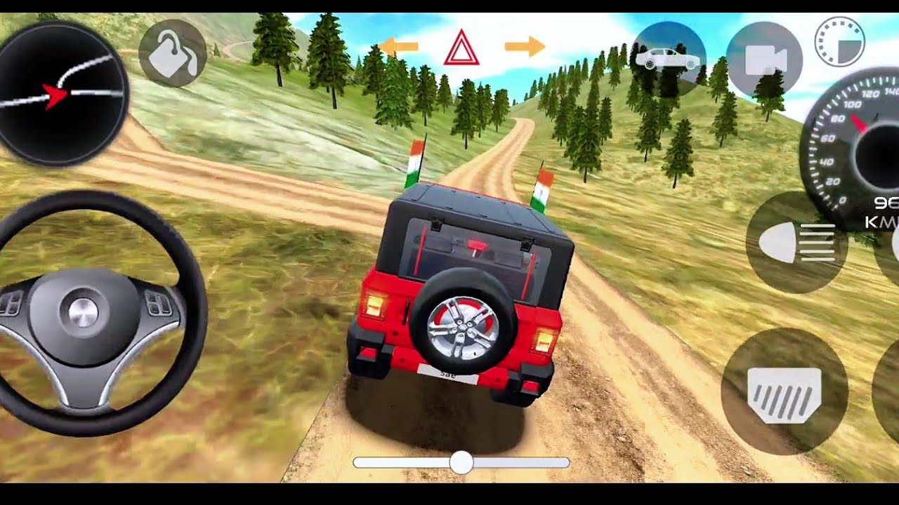 Modified Mahindra Red Thar gadi !! Indian cars Simulator 3D  !! Android Gameplay !! video 1