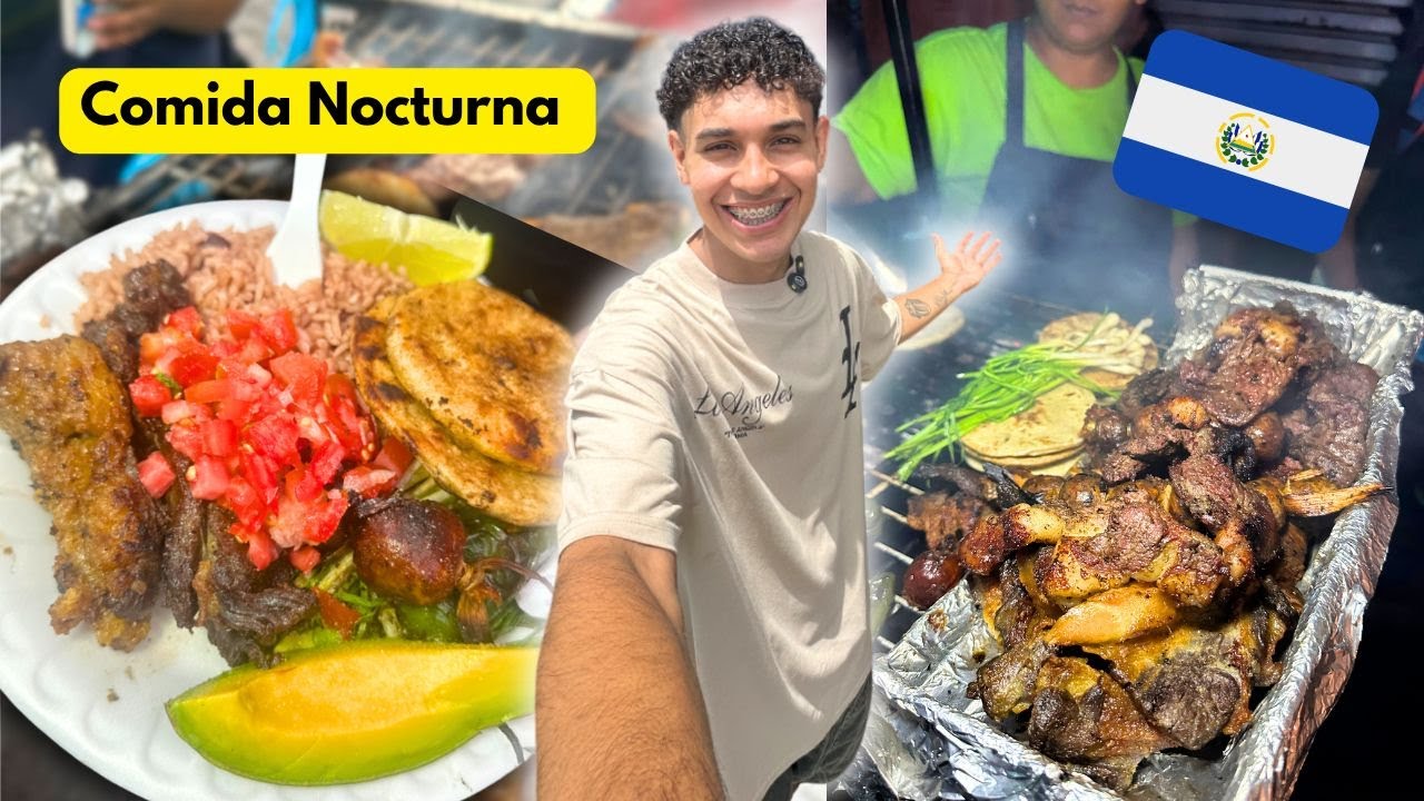 COMIDA CALLEJERA NOCTURNA en el CENTRO DE SAN SALVADOR 😮‍💨🤤el sueño es tener un restaurante